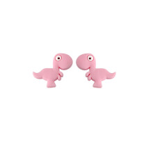 Kovict 10Pcs Dinosaur Shape Silicone Beads Baby Molar Teether Bead DIY Pacifier Chain Jewelry Accessories