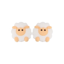 Kovict 10pc Sheep Silicone Beads Food Silicone Teether DIY Nursing Necklace Accessories Perle Beads Baby Teethers