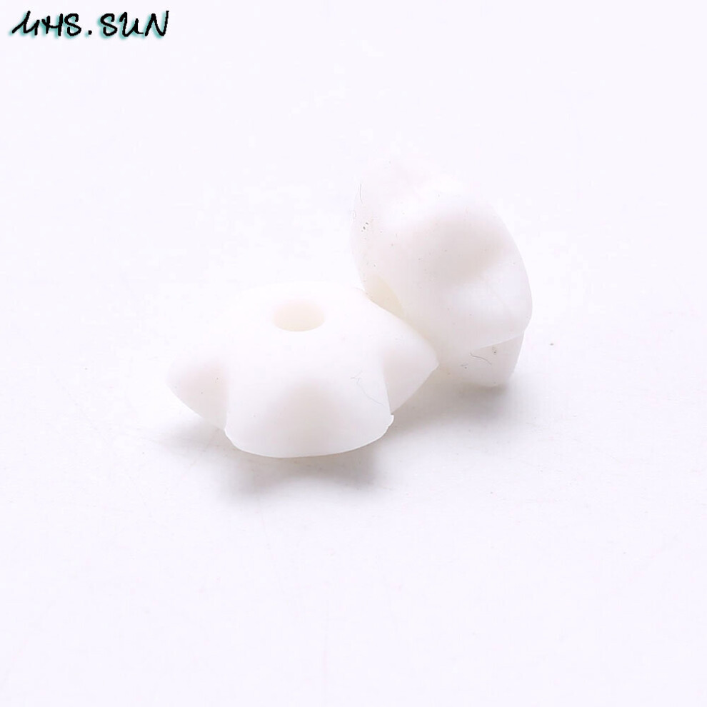 10MM Baby silicone six-pointed star teething beads BPA loose silicone teether beads food DIY decoration 50pcs