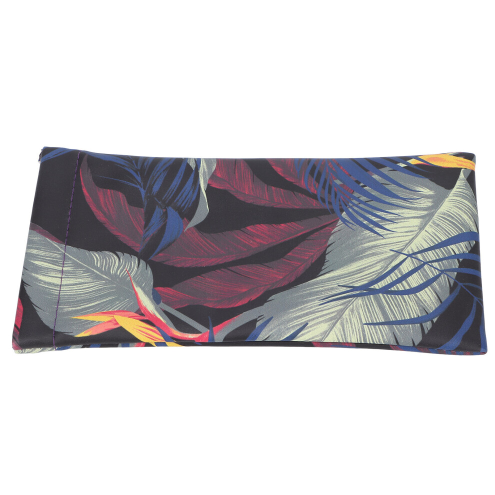 Portable Glasses Bag PU Leather Mobile Phone Sunglasses Storage Bag Prevent Scratches Eyeglasses Pouch