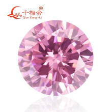 (pink White-2.7mm(300pcs) 3mm) 2.6mm to 6mm round shape brillion cut various colors cubic zirconia loose cz stone