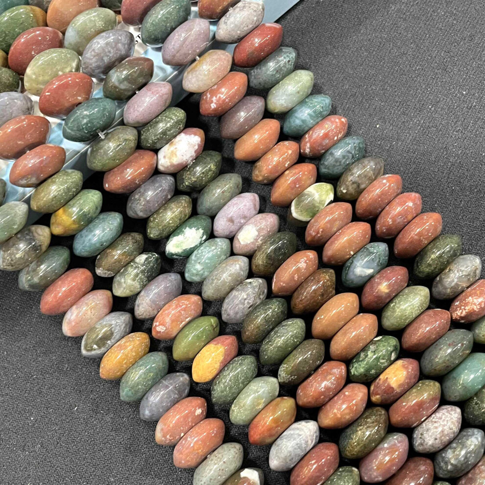 6*12MM Natural Stone Spacers Round Turquoises Agates Jades Flat Beads For Jewelry Making DIY Bracelet Necklace Accessories-image-OPC-PBRQRVX-NEW