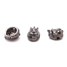 10 pcs/lot Copper Alloy DIY Beads Charms fit Men Bracelet Vintage Helmet Beads for Jewelry Making