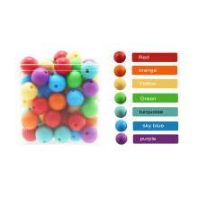 (1 White-15mm) 15mm Silicone Teething Beads Loose Baby Teether Nursing Necklace Pacifier Clip Oral Care BPA Food Colorful DIY Beads
