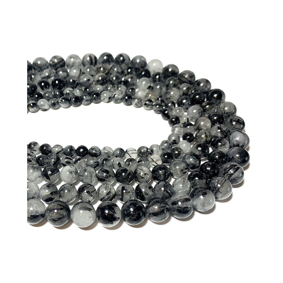 100% Natural Round Rutilated Quartz Stone Beads For Jewelry Making DIY Bracelet Necklace Charms 6/8/10MM-image-OPC-PBRR27W-NEW