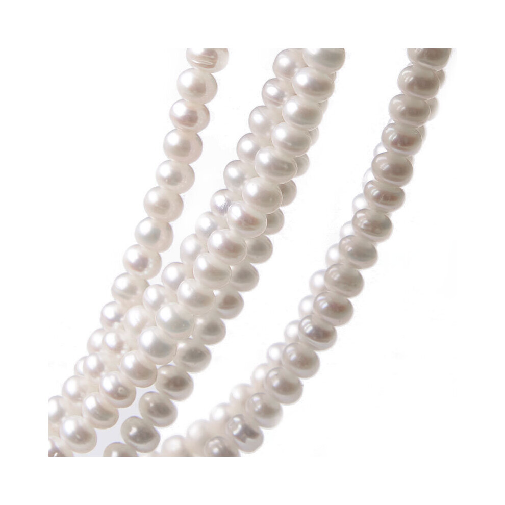80pcs/strand Flat Natural Freshwater Pearls Beads Round Cultured Pearls Beads For Jewelry Making DIY Bracelet Necklace-image-OPC-PBRR67R-NEW