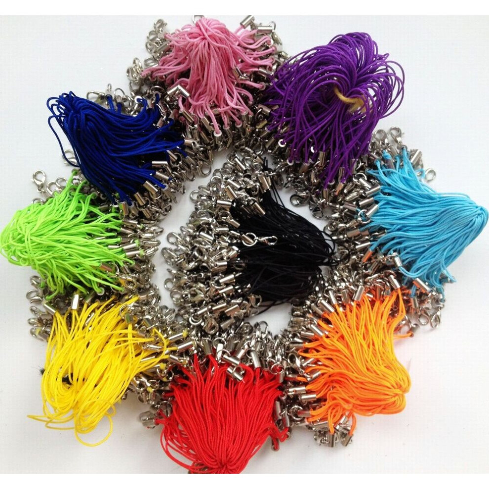 10Pcs/Lot Phone Strap Mix Lanyard Strap Lobster Clasps Cord Cell Phone Charm Strap Length 885486283099