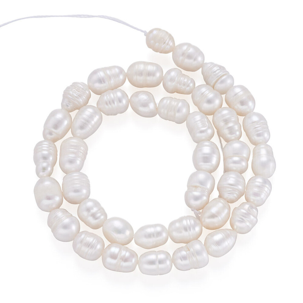 2 Strands Natural Cultured Freshwater Pearl Beads Irregular Shape Loose Beads for Jewelry Making DIY Necklace Bracelet-image-OPC-PBRR7HG-NEW