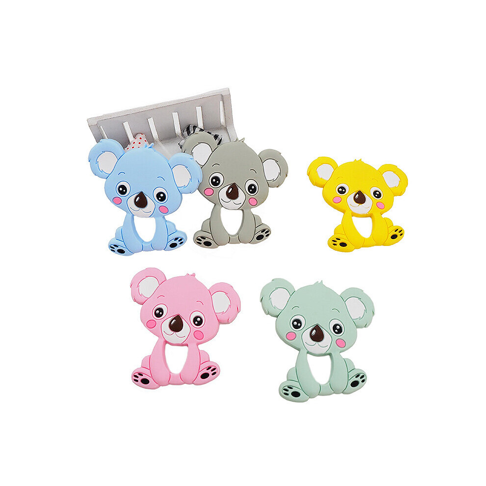 Chengkai 10Pcs Silicone Koala Elephant Unicorn Dinosaur Teether Diy Baby Pacifier Dummy Teething Nursing Jewelry Toy Gift Multicoloured