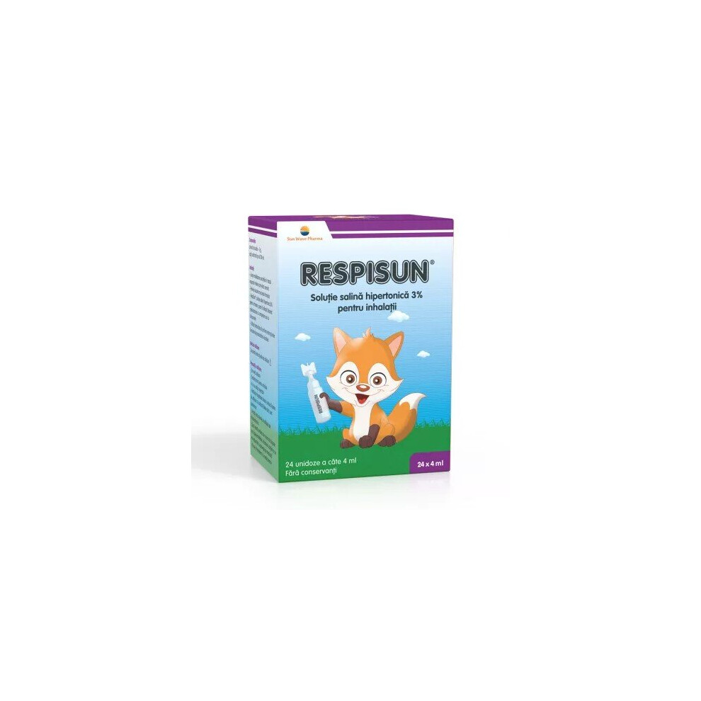 Sunwave Respisun Hypertonic Saline Solution 3%, 24 Doses, Sun Wave Pharma