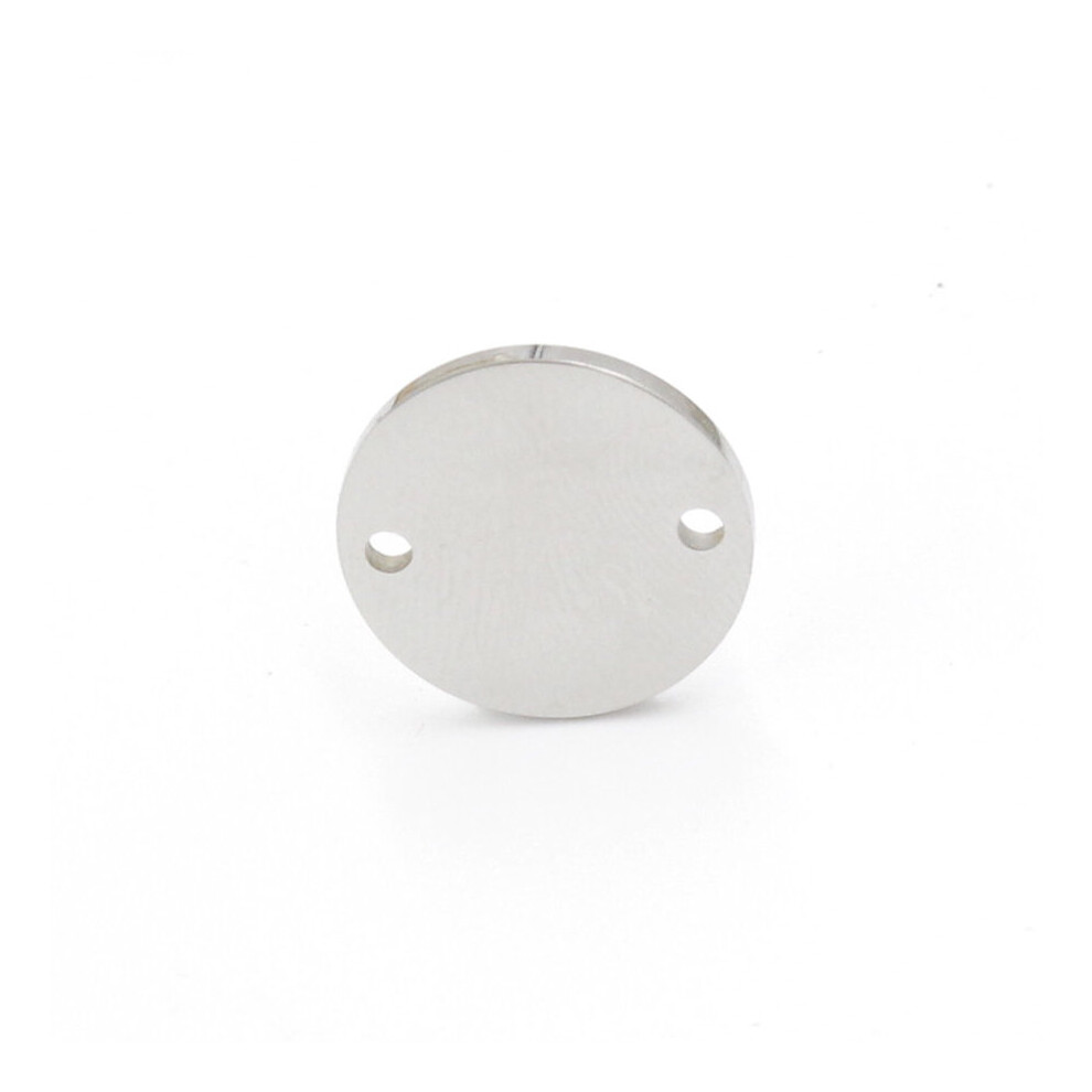 Connecteur De Disque Vide En Acier Inoxydable, 20 Pi?Ces/Lot, 15Mm, Polissage Miroir, Deux Trous Int?Rieurs, Bricolage 885486285284