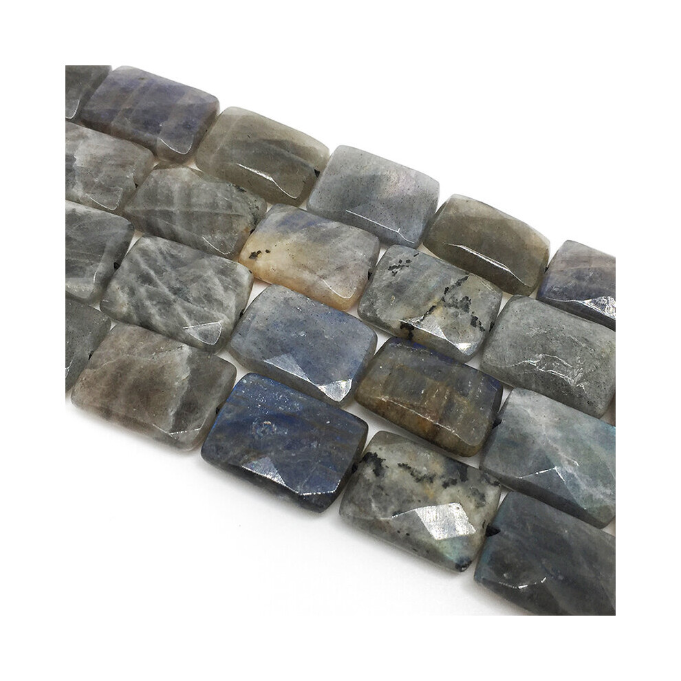 (Labradorite 1 Purple-12x16mm 8mm) Natural Stone Blu-ray Labradorite Beads Faceted Rectangle Shape Loose For Jewelry Making DIY Necklace Bracelet 15''-image-OPC-PBRR9XJ-NEW