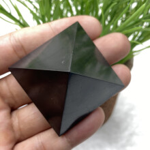 100% Natural Shungite Pyramid Tower 30MM 40MM 50MM 55MM,Energy Healing Point Stone,Healing Chakra Balancing