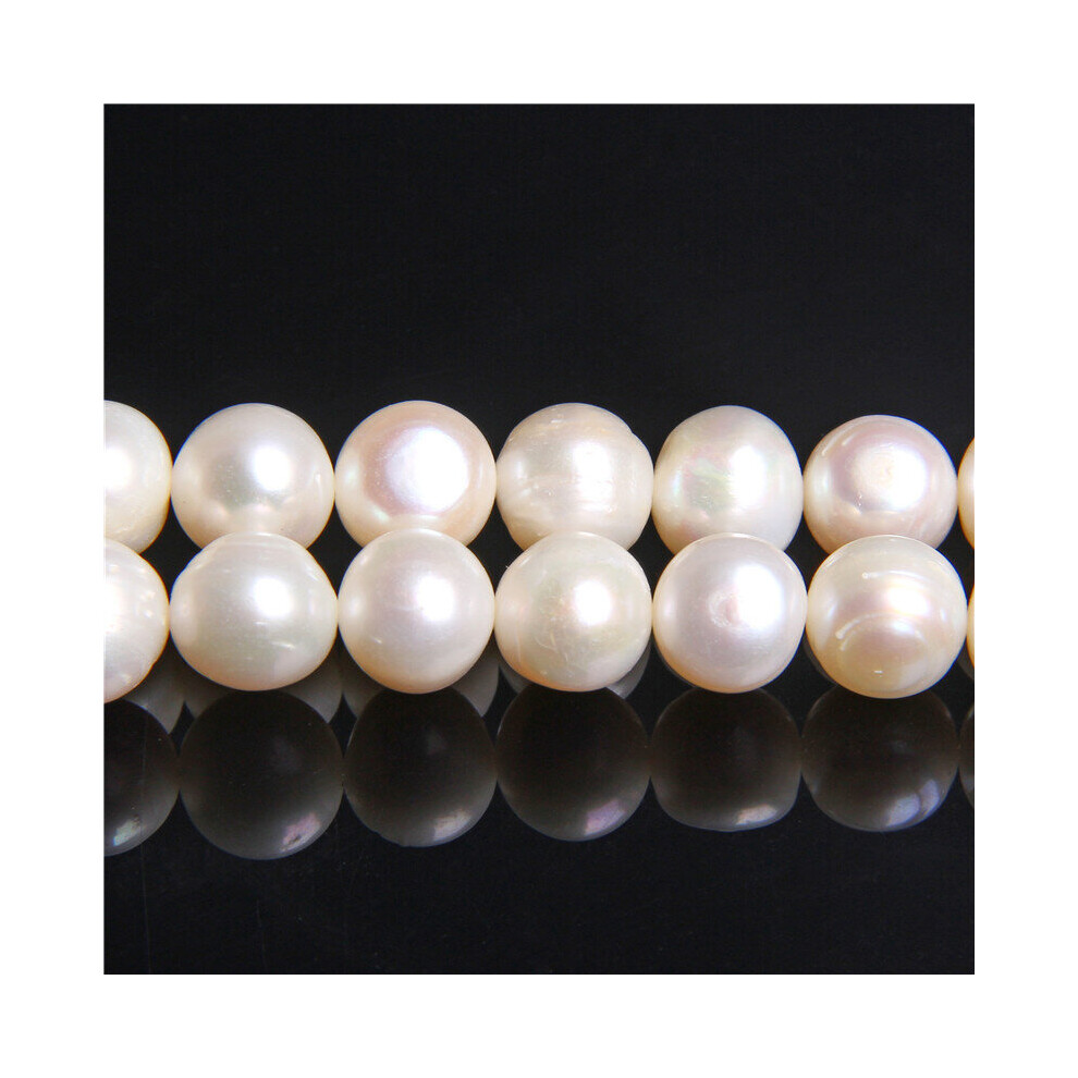 9-10mm Natural Pearl AA Real Freshwater Pearl Beads Rare Potato Round Pearl Beads For Jewelry Making DIY Bracelet Necklace-image-OPC-PBRRC5F-NEW