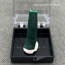100% natural columnar malachite mineral specimen crystal stone + box size? 35*35*35 mm