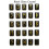 25pcs/Pack Fortune Telling Stone Divination Stone Rune Amulet Game Reiki Healing Crystal Divination Rectangular Stone Lettering 6