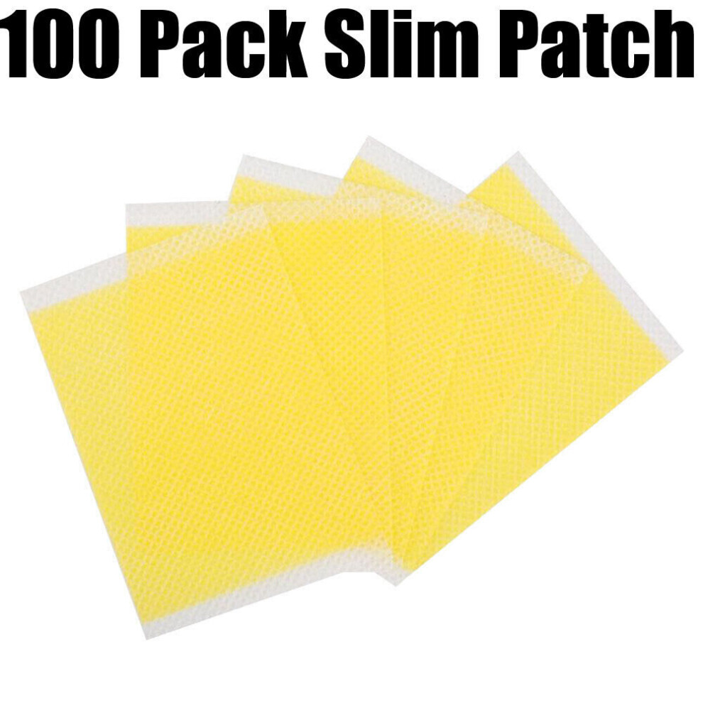 ( 100 Patches (Yellow)s) Strong Slimming Patches WEIGHT LOSS DIET AID Detox Slim Patch Fat Burner