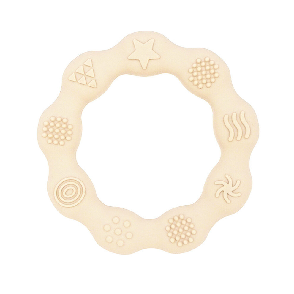 Chenkai 5PCS BPA Flower Silicone Pacifier Ring Teether Baby Teething Food For DIY Nursing Pacifier Chain