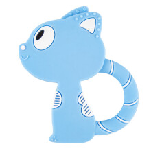 Chenkai 5PCS Baby Silicone Fox Teether Baby Chewable Nursing Pendant DIY Baby Nursing Necklace Chewable Pacifier Teething Gift