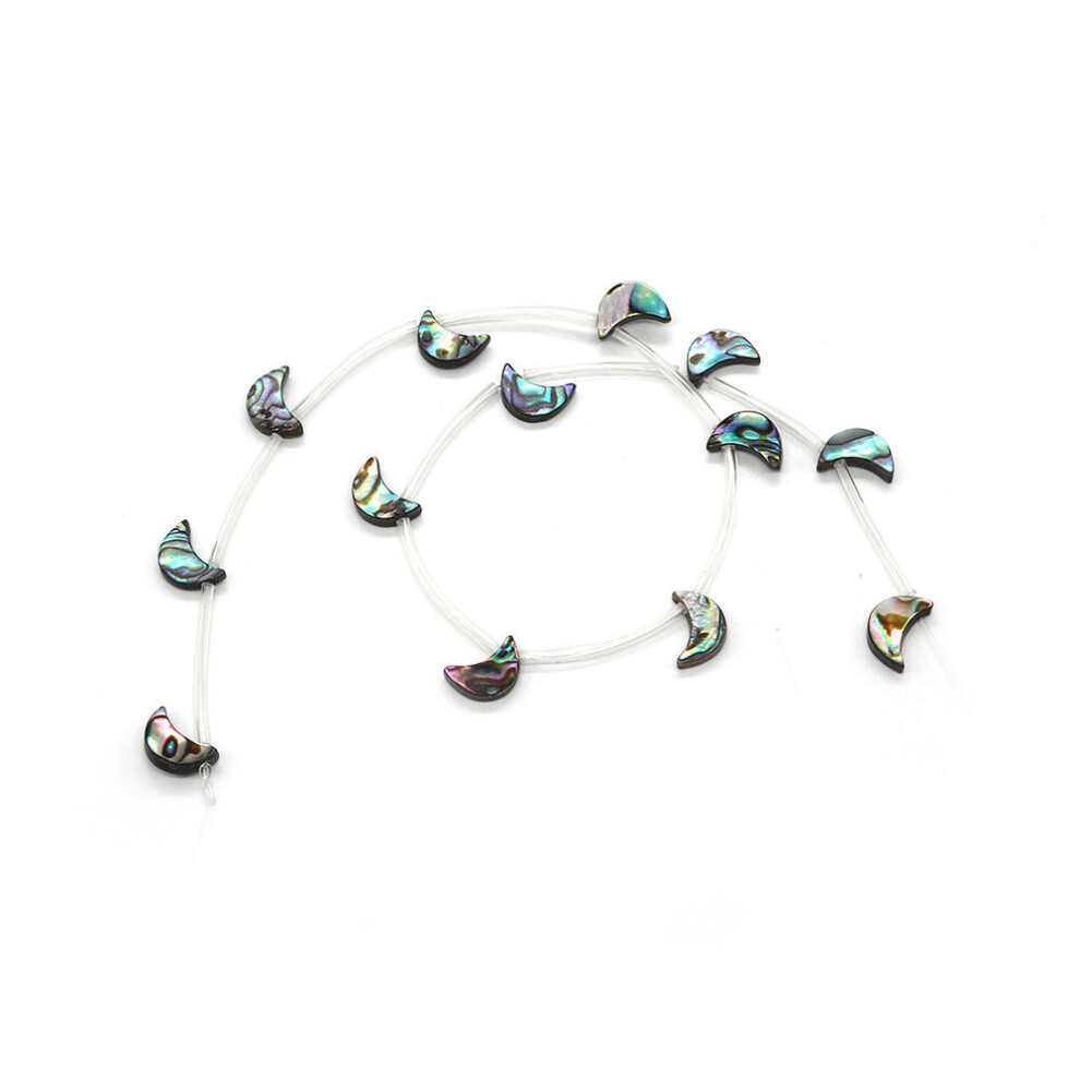 Delicate Natural Abalone Shell Moon Beads 8x12mm for Making Mysterious Moon God Jewelry DIY Necklace Earrings Bracelet Accessory-image-OPC-PBRRDT8-NEW