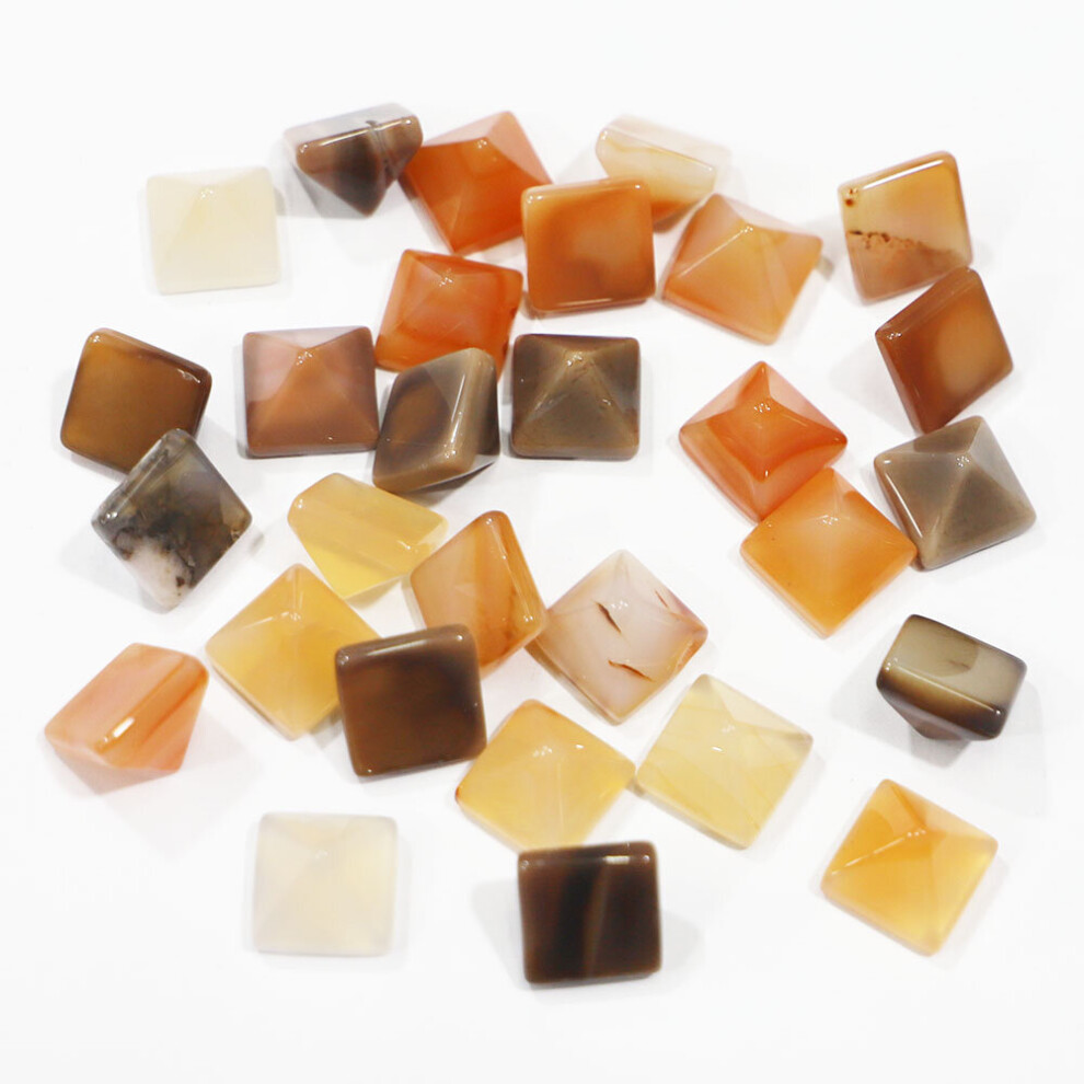 Natural Stone Red Agate Pyramid Gemstone Aventurine Chakra Sandstone Ornament Home Statue For Collection 30Pcs-image-OPC-PBRRF5F-NEW