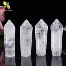 Home Deco 6pcs 32mm Natural Stone Quartz Cone Cylinder Healing Room Decoration Lucky For Gift Women