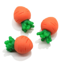 (1 Black-50pcs 5mm) Mini 3D Carrot Lovely Resin Vegetables for Terrarium