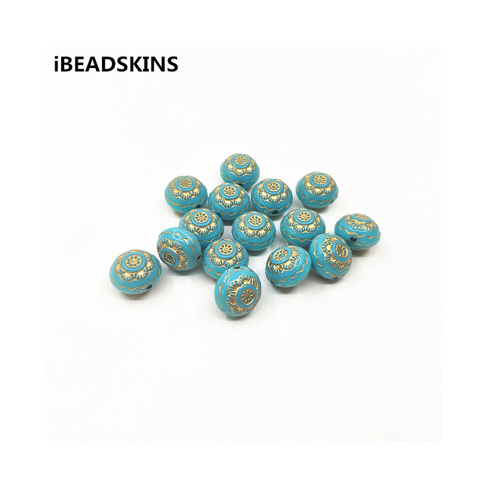 arrival! 13mm 520pcs Acrylic Hot stamping Tire-shape beads for Necklace,Earrings parts,hand Jewelry DIY-image-OPC-PBRRFW6-NEW