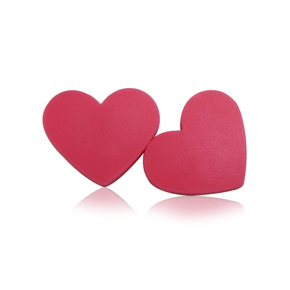 100Pcs Heart Shape Silicone Beads Baby Nursing Chewable Teething Teether Diy Pacifier Necklace Accessories Bpa Multicoloured