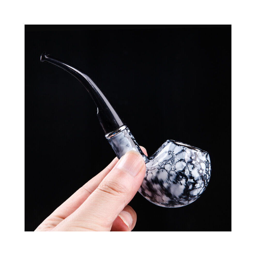 Multicoloured Stone Style Tobacco Pipe Cigarette Durable Cigar Pipes Smoking Pipe Gift For Family Smoke With Retail Pa Cf702