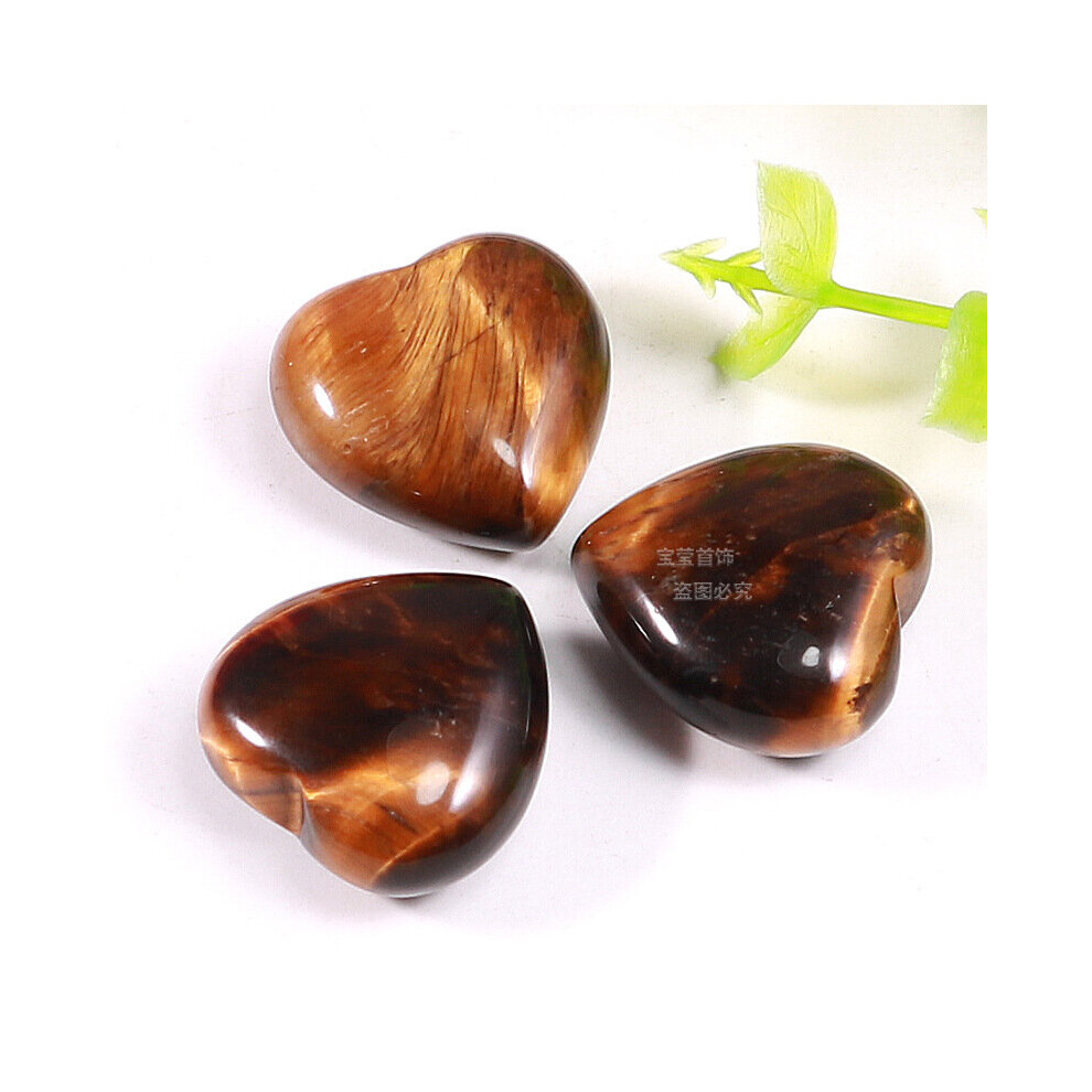 Natural Stone 20*9mm Heart Statue Carved Room Ornament Amethysts Quartz Healing Crystal Gemstone Reiki Home Decoration-image-OPC-PBRRKX6-NEW