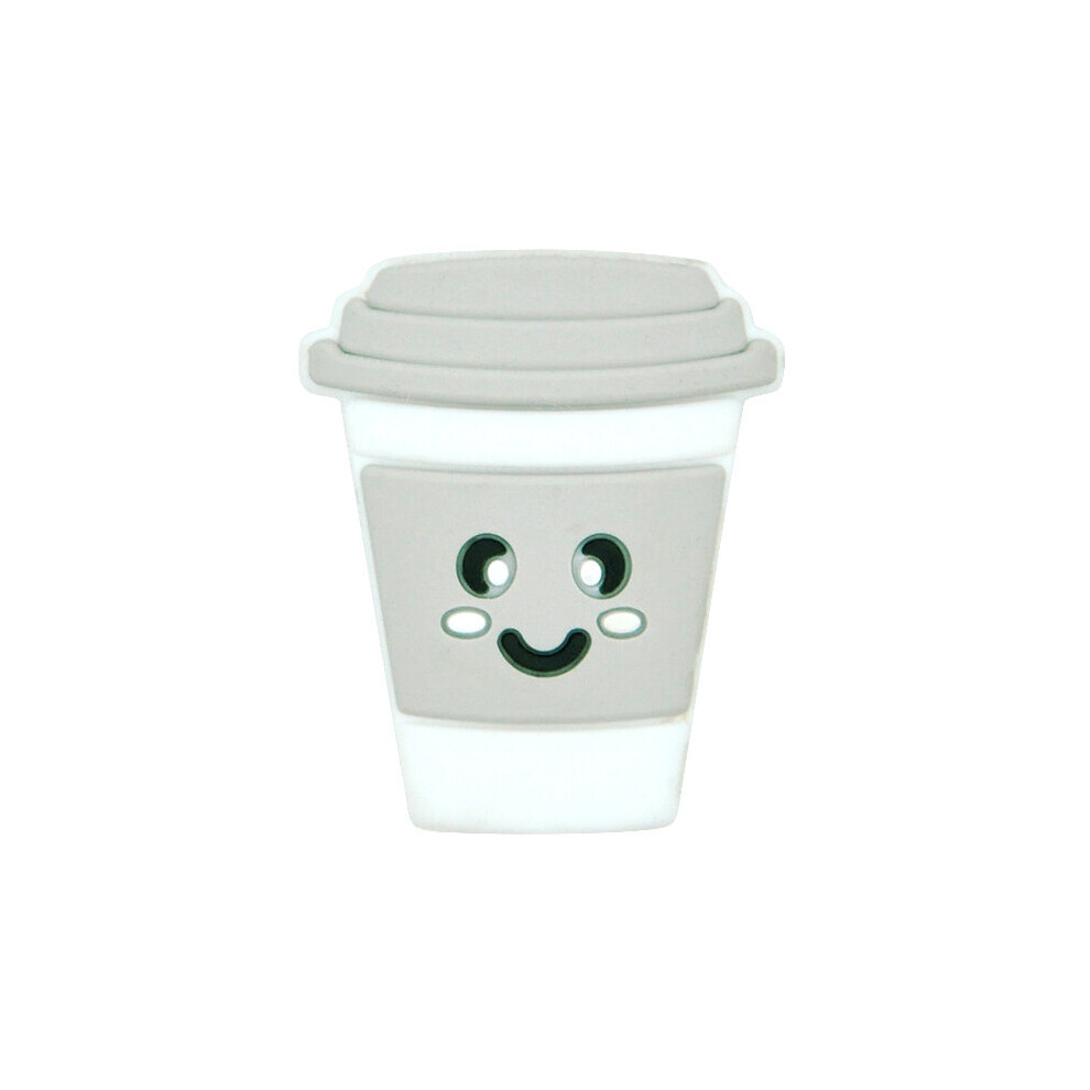 Chenkai 50Pcs Silicone Coffee Cup Beads Baby Beads Bpa Infant Chewable Dummy Necklace Pacifier Toy Accessories Multicoloured