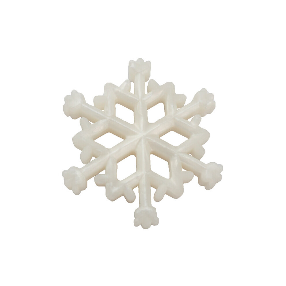 Chenkai 10Pcs Snowflake Silicone Teether Baby Christmas Teether For Diy Nursing Necklace Pendant Chewable Teething Toy Bpa Multicoloured