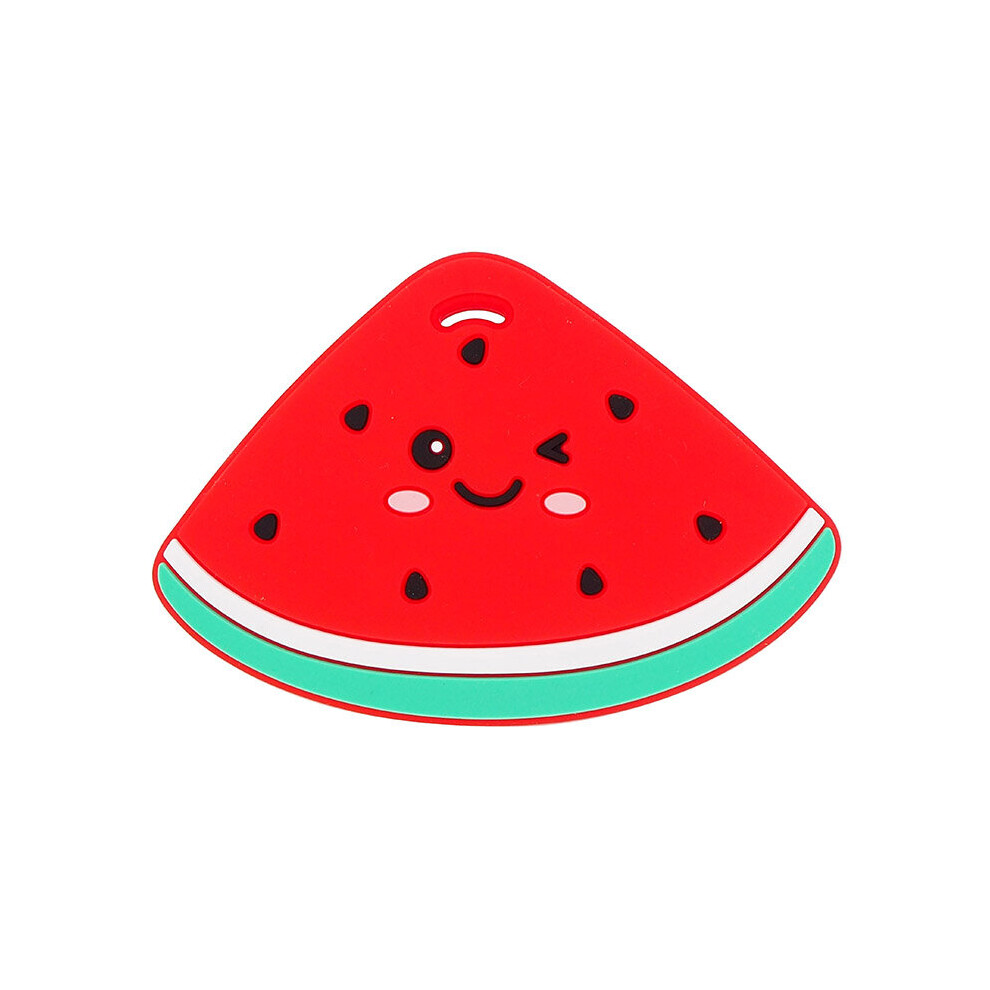 Chenkai 10PCS Watermelon Shape Silicone Baby Teether BPA Sensory Nursing Pacifier DIY Infant Necklace Pendant Teething Toys