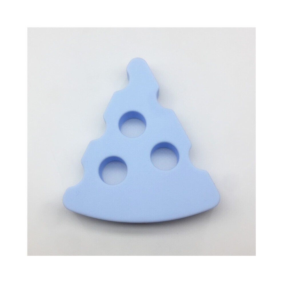 Chenkai 10PCS BPA DIY Silicone Cheese Teether Baby Food Pacifier Sensory Pendant Toy Accessories Food Pastel