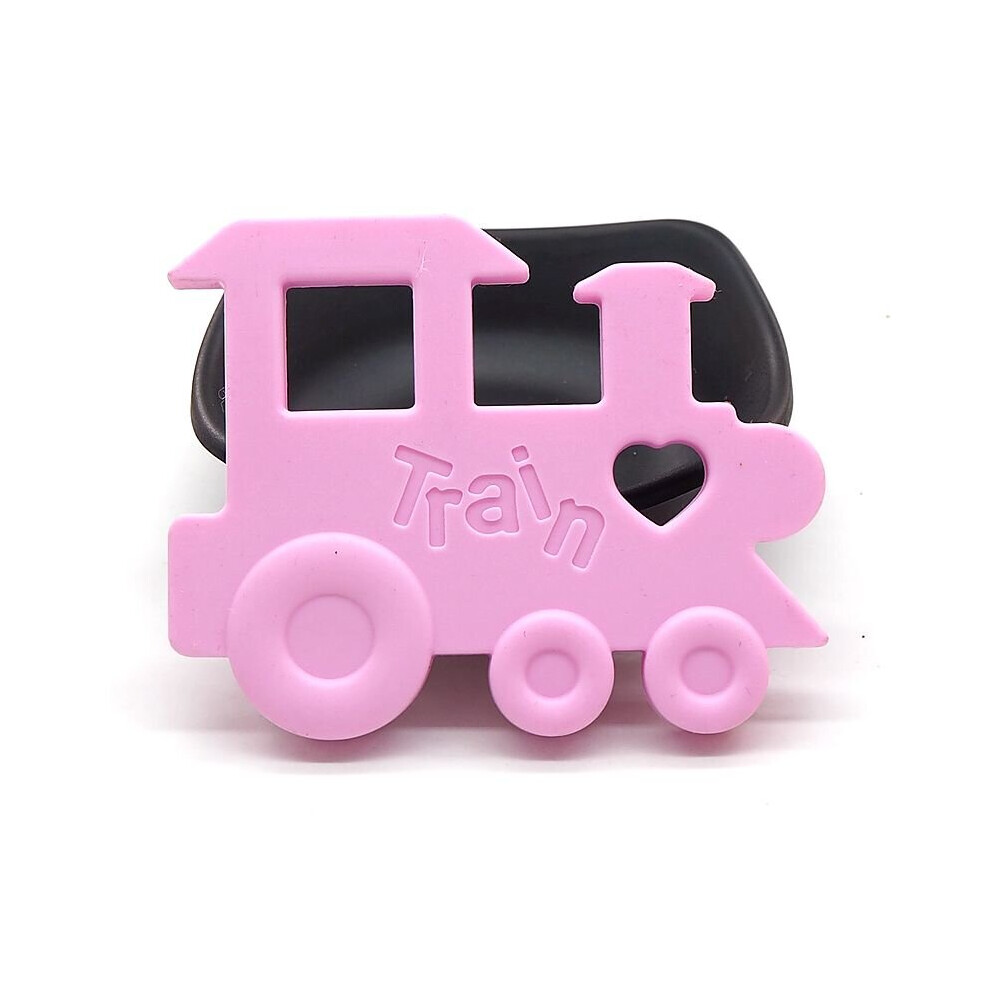 Chengkai 10PCS Silicone Train Teether DIY Baby Teething Pendant Nursing Jewelry Chewing Pacifier Dummy Toy Gift BPA
