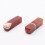 2pcs/lot 75x21mm Natural smooth Candy stripe Agate Seal Rectangle shape stones 5