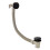 NES Home Ultra Slim Overhead Rainfall Shower Faucet Complete Matte Black Wall Mounted Set 6