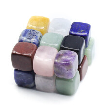 18pcs Irregular Natural Quartz Chakra Healing Crytals Stones Tumbled Gemstones Holder Bowl for Reik Meditation Home Ornament