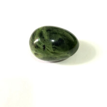 Natural Nephrite Jade Eggs Polished Chlorophane Massage Chakra Healing Reiki Stone Yoni Egg,1pcs 36x51mm