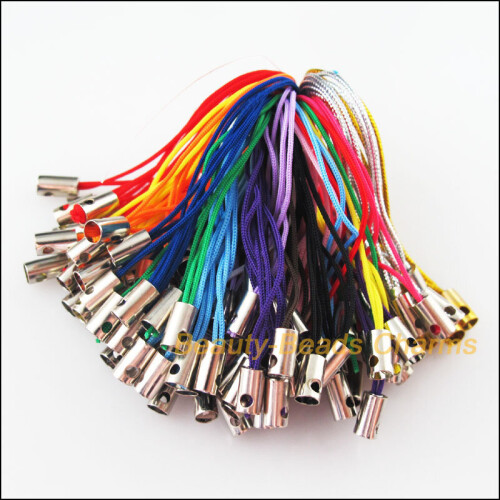200Pcs Mixed Mobile Phone Dangle Strap Strings Threads Cords 52mm