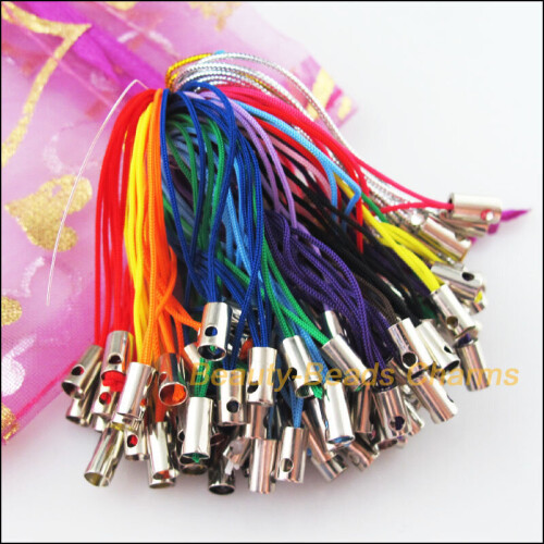200Pcs Mixed Mobile Phone Dangle Strap Strings Threads Cords 52mm 1