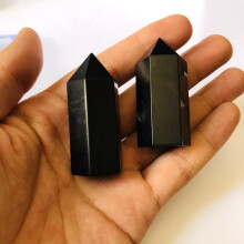 100% Natural Shungite Tower Point,50MM 60MM 70MM 80MM,Energy Healing Stone,Healing Chakra Balancing