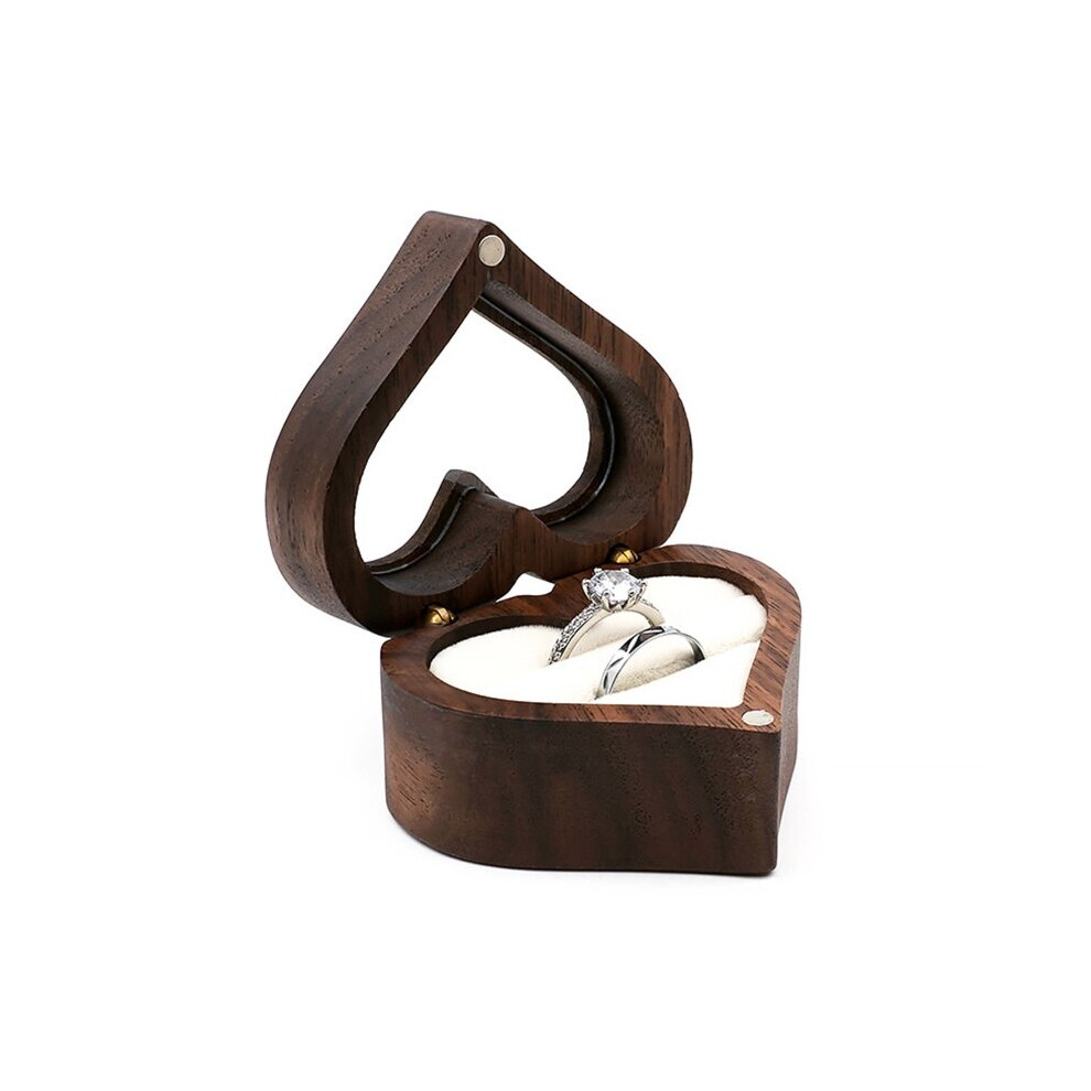 Ring Storage Box Wooden Box Proposal Engagement Wedding Ceremony Birthday Gift-image-OPC-PBRRTMJ-NEW