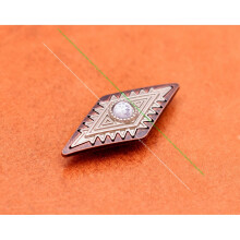 10PC Antique Copper Turquoise Leathercraft Belt Saddle Tack Luggage Bag Case Accessories Rhombus Western Conchos Screwback