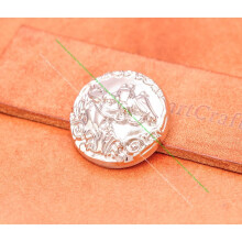 10Pc 30Mm Bling Silver Western Cowboy Horse Head Rodeo Engraved Leathercraft Wallet Belt Decor Celtic Conchos Button Screwback