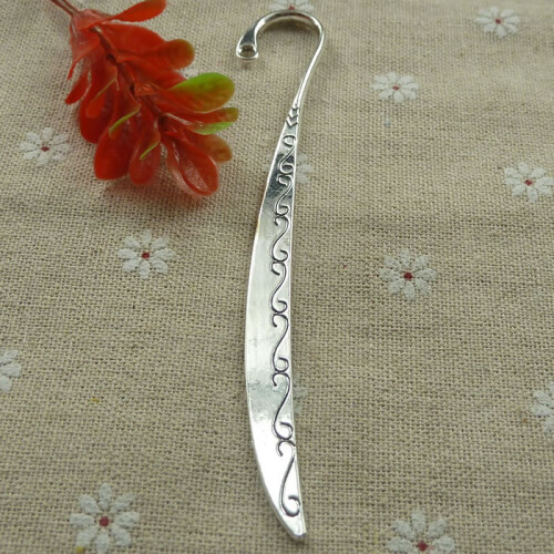 30 pieces tibetan silver nice bookmarks 123x8mm #1095