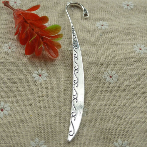 30 pieces tibetan silver nice bookmarks 123x8mm #1095 2