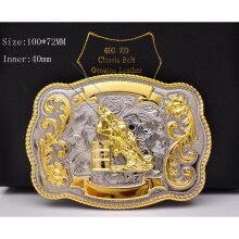 100*72mm Men's Texas Big Huge Long Ride Rodeo Cowboy Cowgirl Western Barrel Racing Shine Leather Belt Buckle