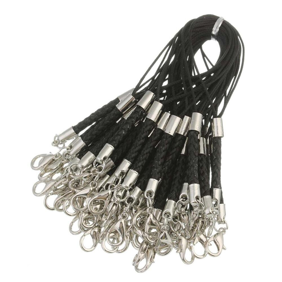 50Pcs/Lot 12 Colors Braided Lanyard Cell Phone Straps Mobile Phone Chains Bag Charms Pendant With Lobster Clasps Diy Making 885486688788